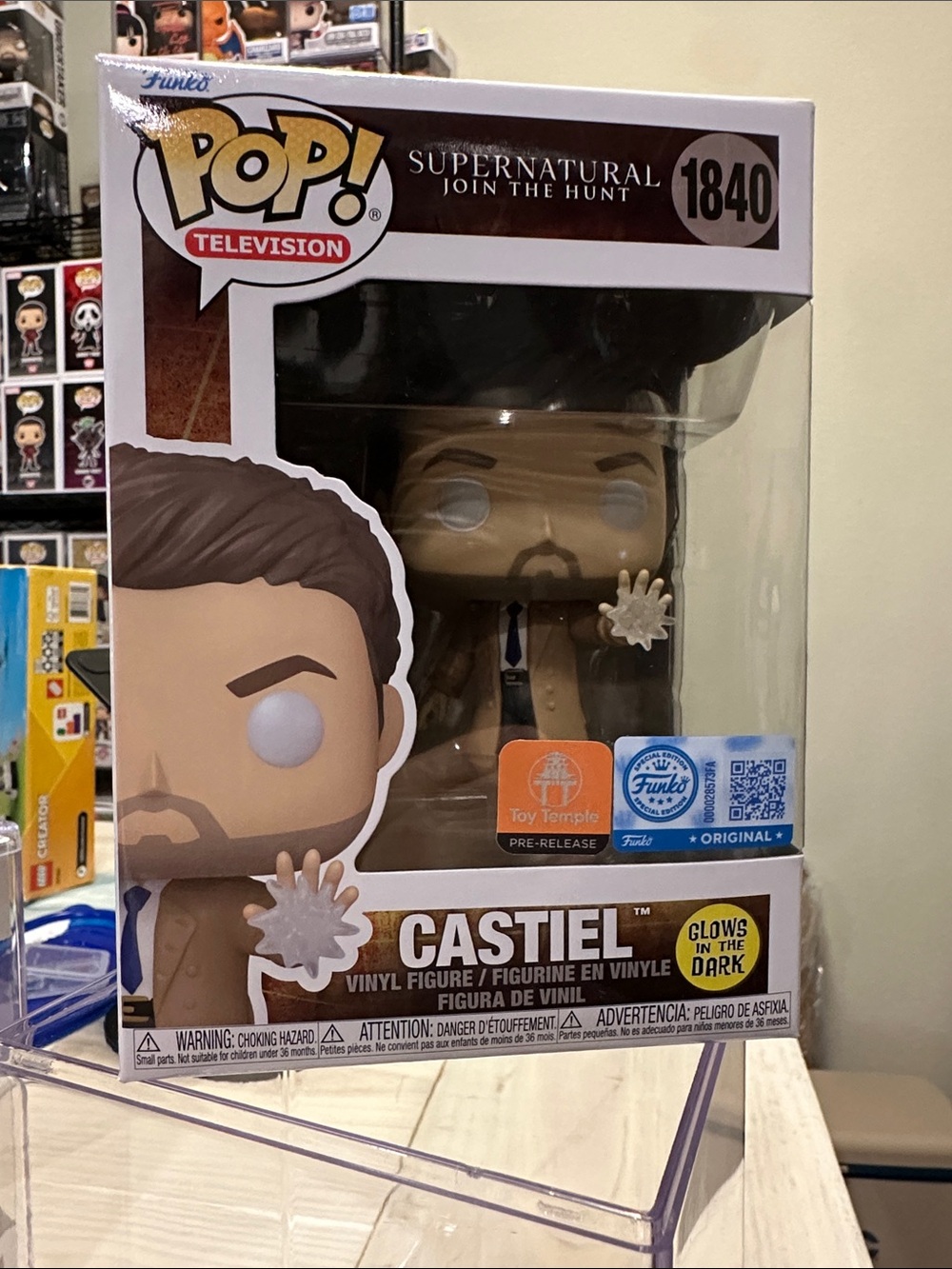 Funko Pop! Supernatural Castiel Vinyl Figure - Brown, Tan, White